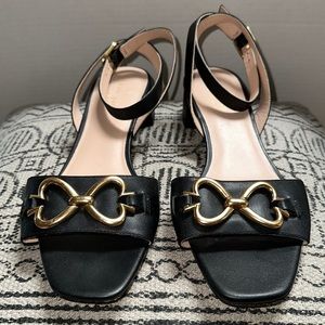 kate spade lagoon spade chain sandals